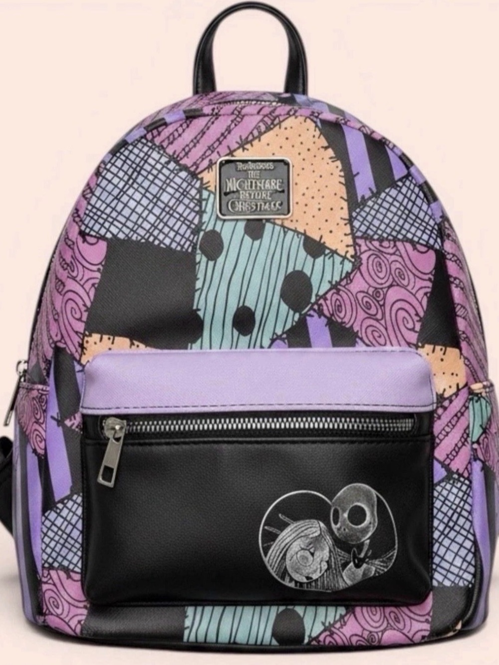 Disney Park Bio world Nightmare Before Christmas Backpack W/adjustable Strap